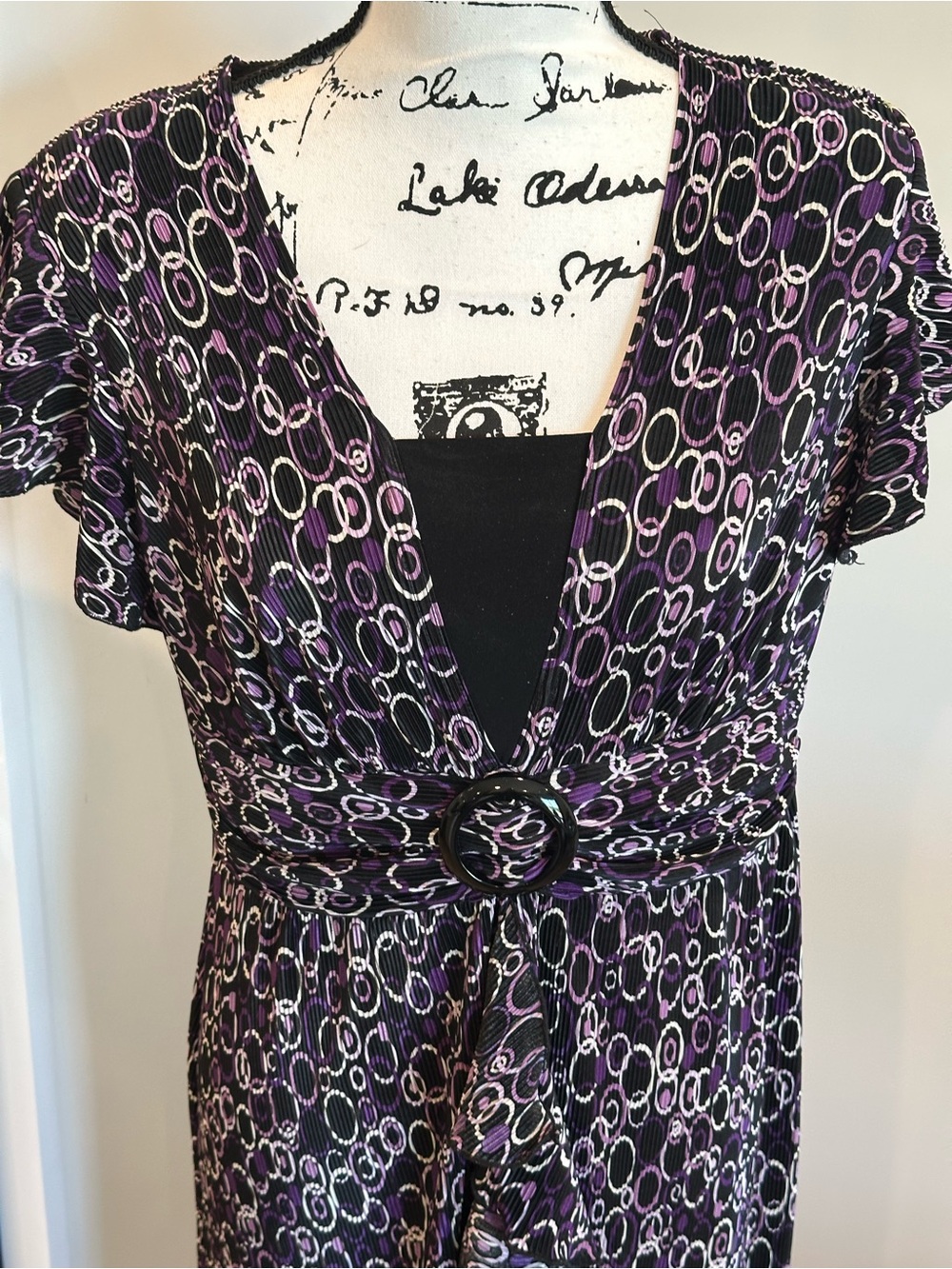 R&M Richards Black Petite Dress - Classic Solid Design